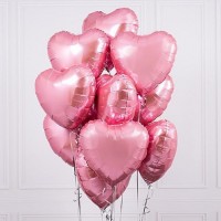 Облако из 15 сердец "Розовое счастье"